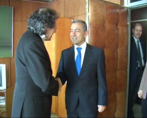 Con el canciller uruguayo, Luis Leonardo Almagro