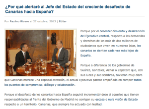 Post sobre las cartas a Rajoy y el Rey
