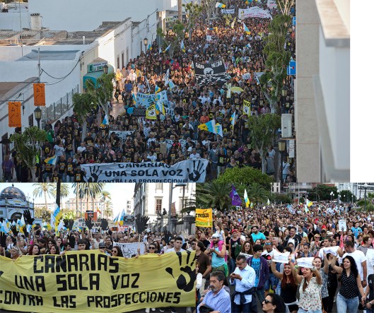 Manifestaciones contra el petróleo