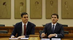 Pedro Sánchez y Albert Rivera