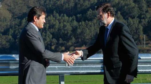 Buena sintonía entre Rajoy y el presidente de la Gestora de los socialistas Javier Fernández